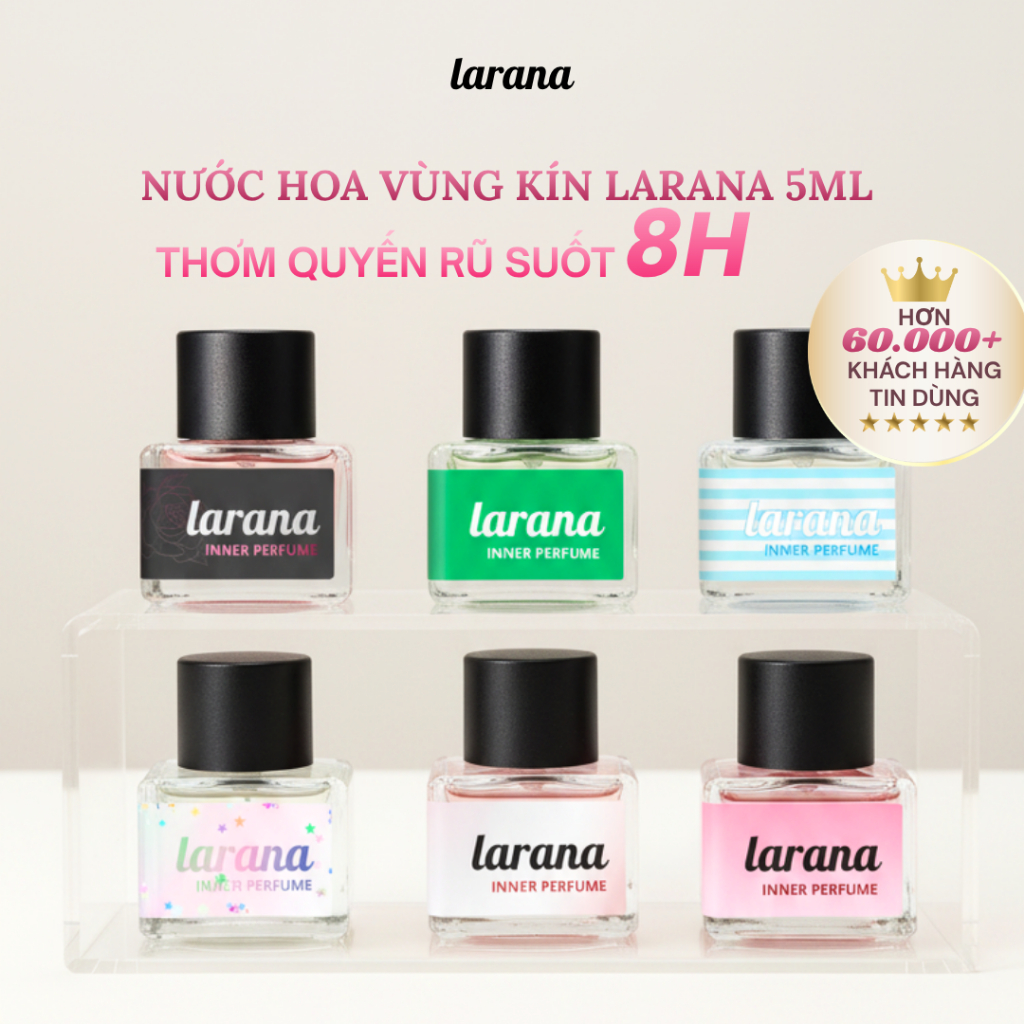 Nước hoa chăm sóc vùng kín Larana Inner Perfume giúp vùng kín luôn thơm tho, lôi cuốn quyến rũ