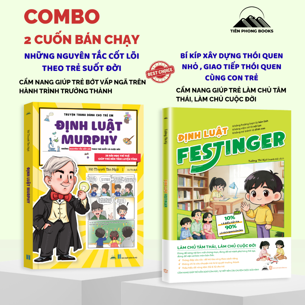 Sách - Combo 2 cuốn Beseller : Định luật Festinger + Định Luật Murphy