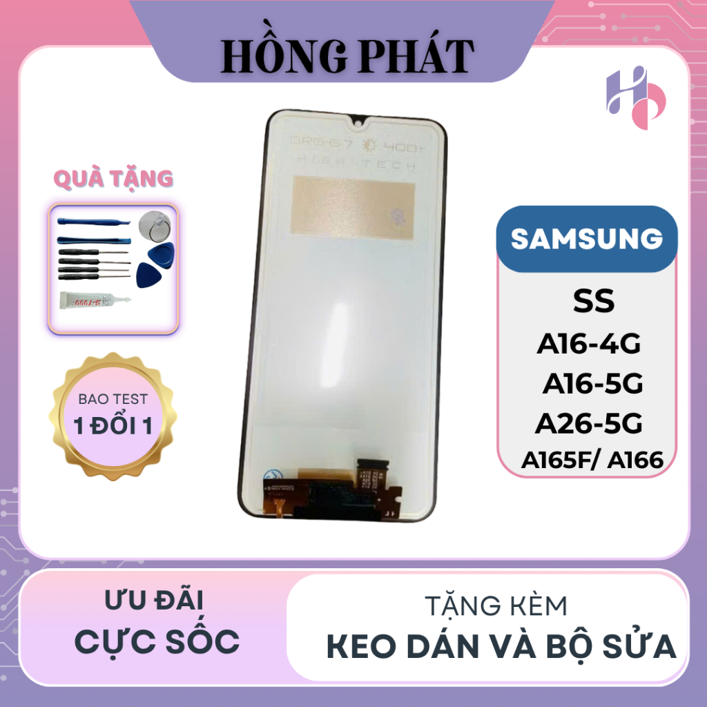 Màn hình thay thế SS A26-5G/A16-4 /A16-5G/ A165F/ A166 QX Không  Khung (TẶNG KEO VÀ TOLLL)