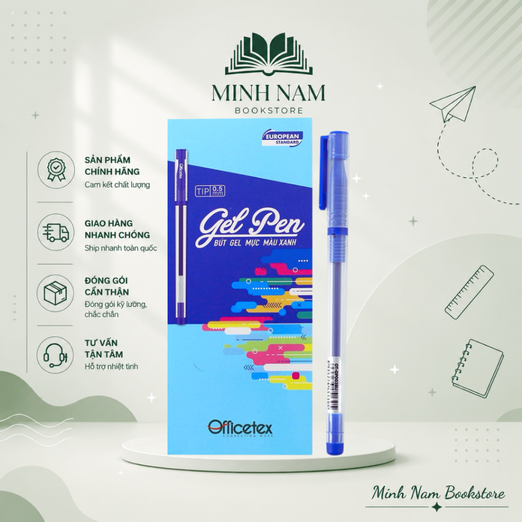 Bút gel mực xanh GP003 BITEX - Minh Nam
