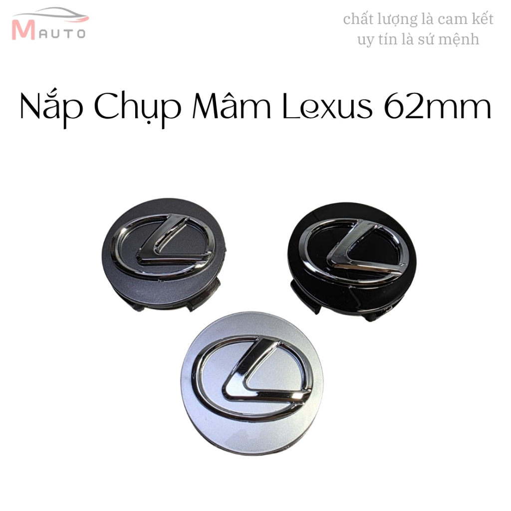 Nắp Chụp Mâm Lexus 62mm Logo Trung Tâm Bánh Xe – Nắp Lazang Lexus Nhựa ABS Cao Cấp Chống Bụi, Nắp Lố