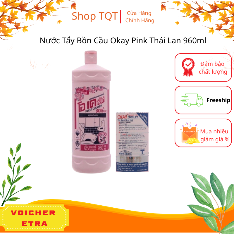 Nước Tẩy Bồn Cầu Okay Pink Thái Lan 960ml
