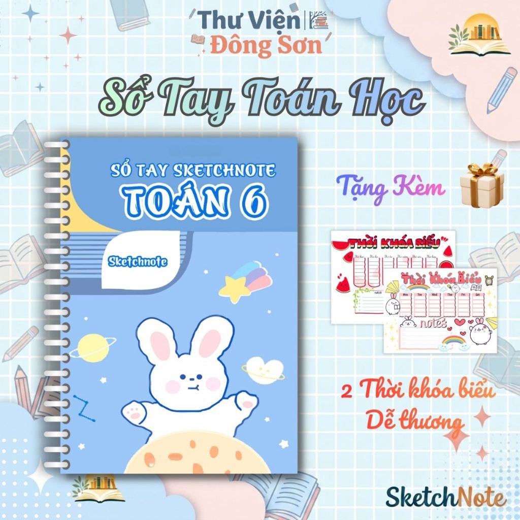 Sổ Tay Toán Lớp 6 SketchNote | Làm Chủ Số Nguyên & Hình Học Phẳng, Khởi Đầu THCS Vững Chắc