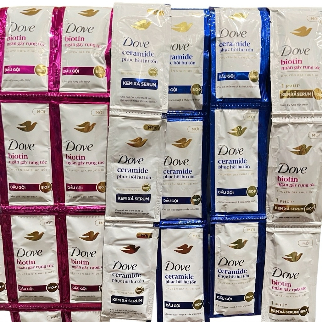 Dây gói Dầu Gội Dove Gói Các Loại