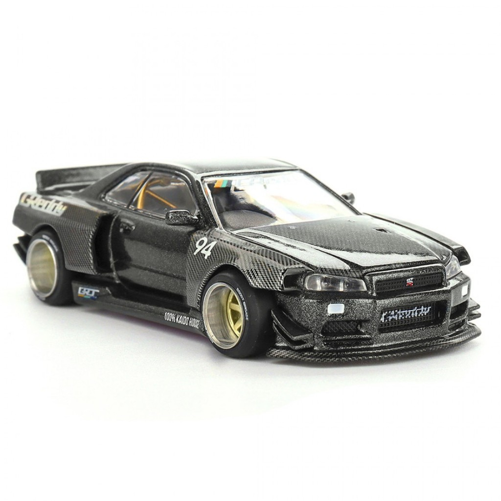 Mini GT x Kaido House KHMG222 1 / 64 Nissan Skyline GT-R R34 Kaido Works GReddy V2 Diecast