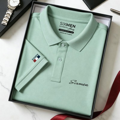 Áo polo nam cao cấp SIXMEN [Tặng Kèm Hộp Quà Xịn] vải cá sấu FeelMax thoáng mát -  Polo PRIMEI