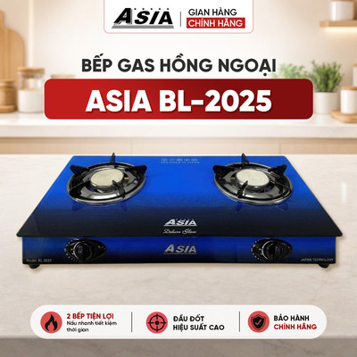 Bếp gas hồng ngoại ASIA  BL-2025, bếp ga nấu nhanh, tiết kiệm, sang trọng an toàn