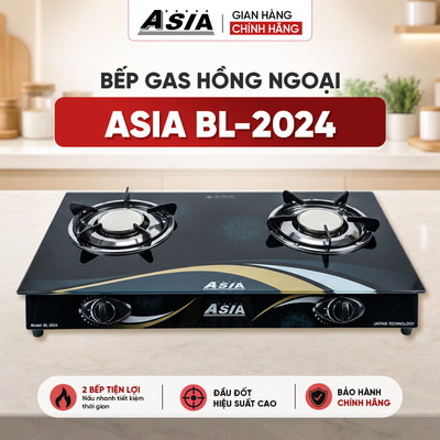 Bếp Gas Hồng Ngoại ASIA BL-2024, bếp hồng ngoại tiết kiệm ga, không sợ gió, không sợ nước