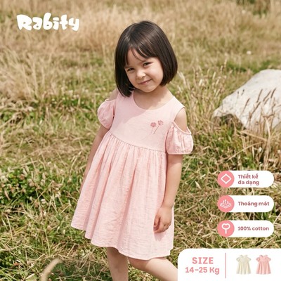  Đầm ngắn tay thô bé gái Rabity 950.142