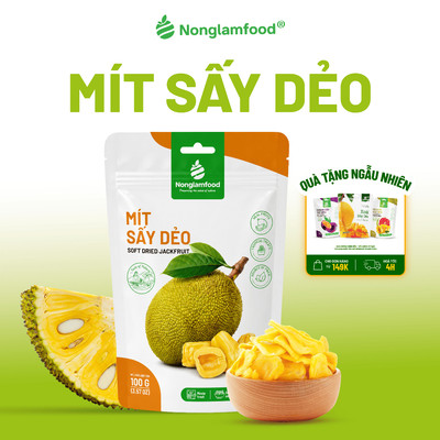 Mít Sấy Dẻo NONGLAMFOOD Loại 1 Dẻo Mềm Chuẩn Xuất Khẩu Trái Cây Sấy Dẻo Đồ Ăn Vặt Lành Mạnh Túi 100g