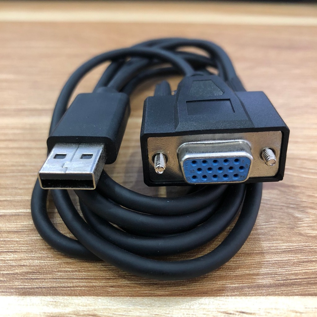Cáp Máy Quét mã vạch HEROJE DecodeTong 1808USB 2EC030755 Cable USB CAB-HJ-D10S-M1DB15XX DB15 pin Mal