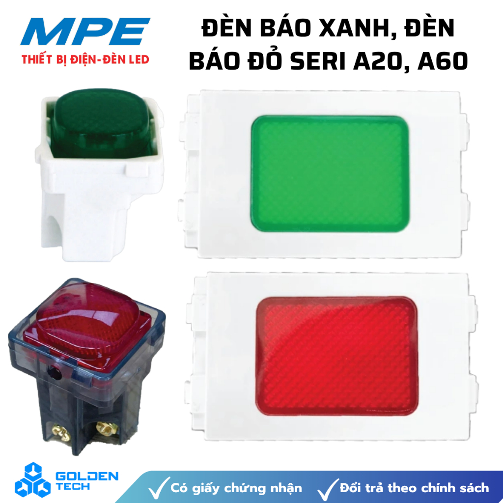 [MPE] Đèn báo xanh, đèn báo đỏ seri A20, A60