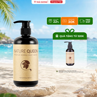 Sữa tắm thảo dược Nature Queen chai 500ml - Sao Thái Dương