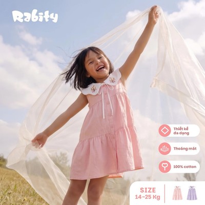  Đầm sát nách thô cổ sen bé gái Rabity 952.096