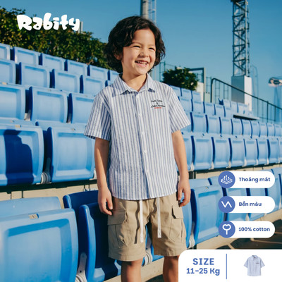  Áo sơ mi ngắn tay bé trai Rabity 902.065