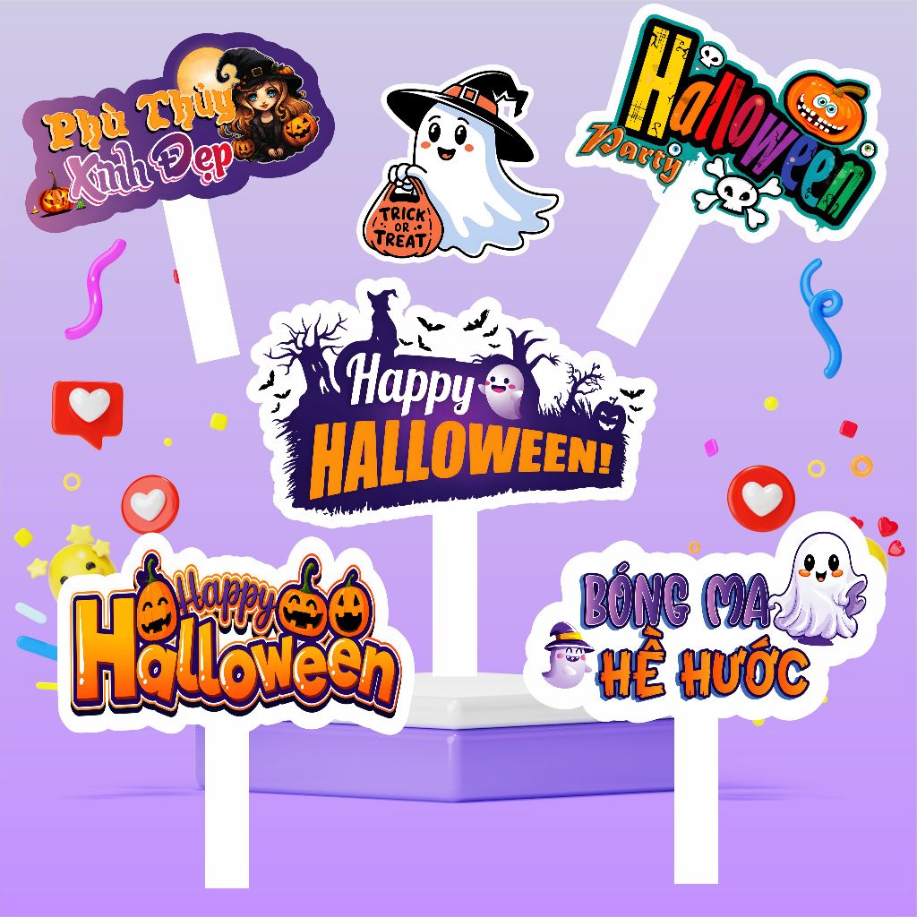 Hashtag Halloween, Phụ Kiện Chụp Ảnh, Chất Liệu Formex.