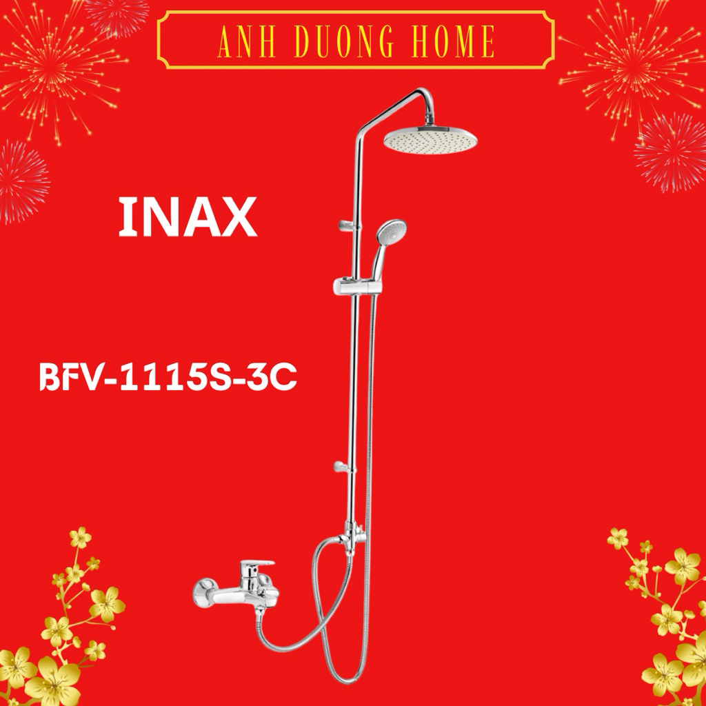 Vòi Sen Tắm Cây Inax BFV-1115S-3C (BFV1115S3C) Nóng Lạnh