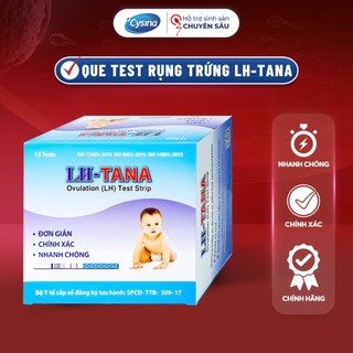 [HỘP 12] Que Test Rụng Trứng LH TANA Hỗ Trợ Xác Định Thời Điểm Rụng Trứng Nhanh Chóng, Chính Xác