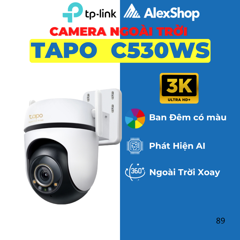 [2026] Camera WiFi TP-Link Tapo C530WS - C560WS - C520WS - C510W Xoay 360 - Camera Ngoài Trời