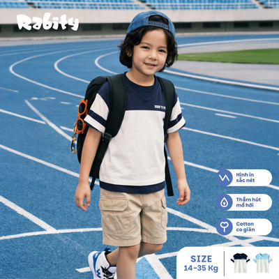  Áo thun ngắn tay bé trai Rabity 900.216