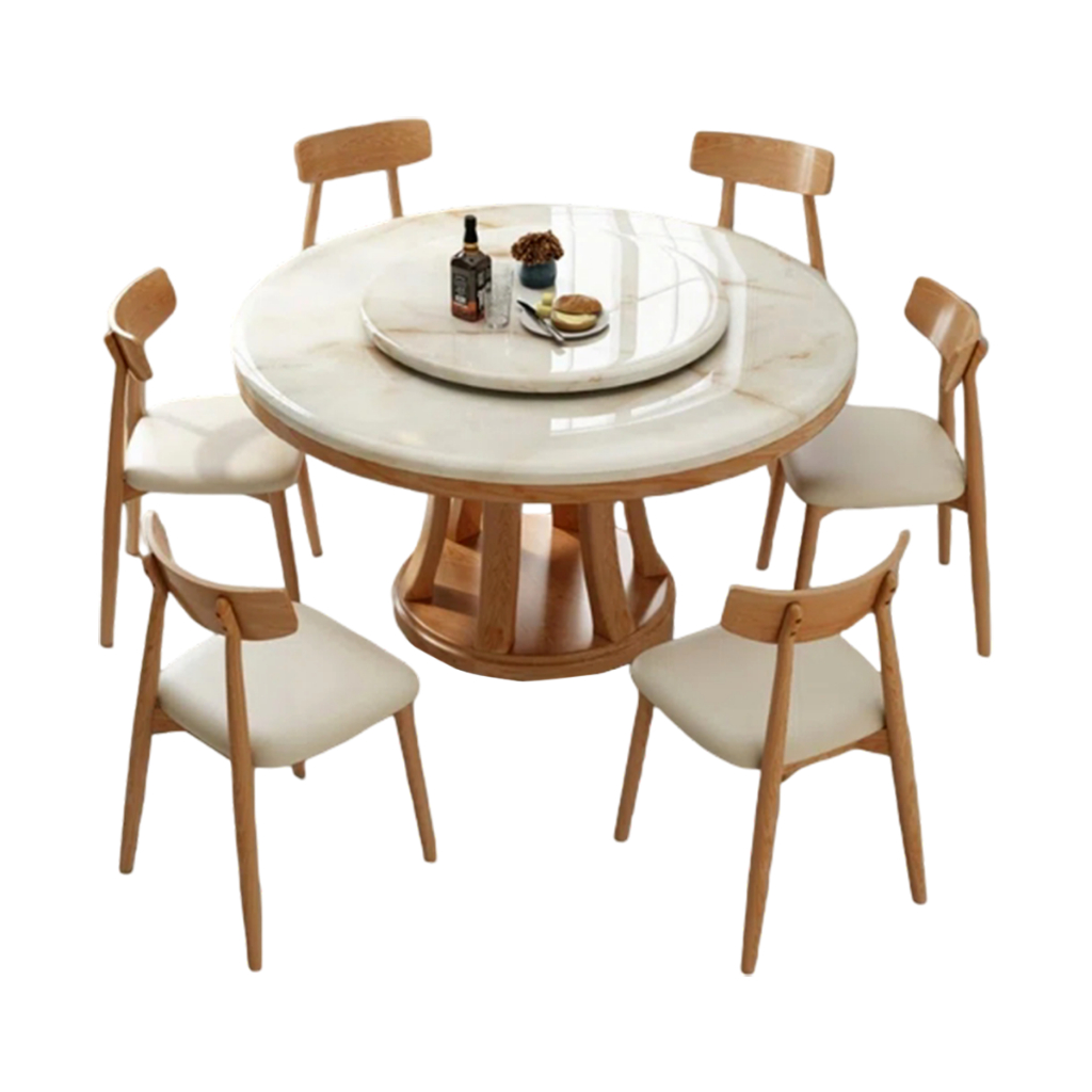 Bàn ăn tròn xoay 360 độ , Bàn Tròn Có Mâm Xoay Cao Cấp ( Chưa Kèm Ghế), bàn xoay ăn cơm, bàn ăn xoay