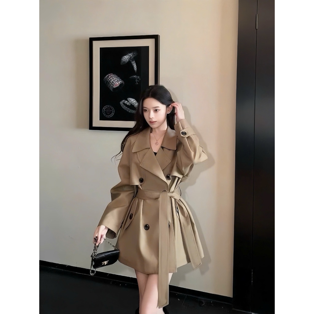 Áo Khoác Nữ Măng Tô Style Sang Chảnh Outfit Đi Café Đi Làm Dáng Ngắn Hiện Đại Chali AZ900