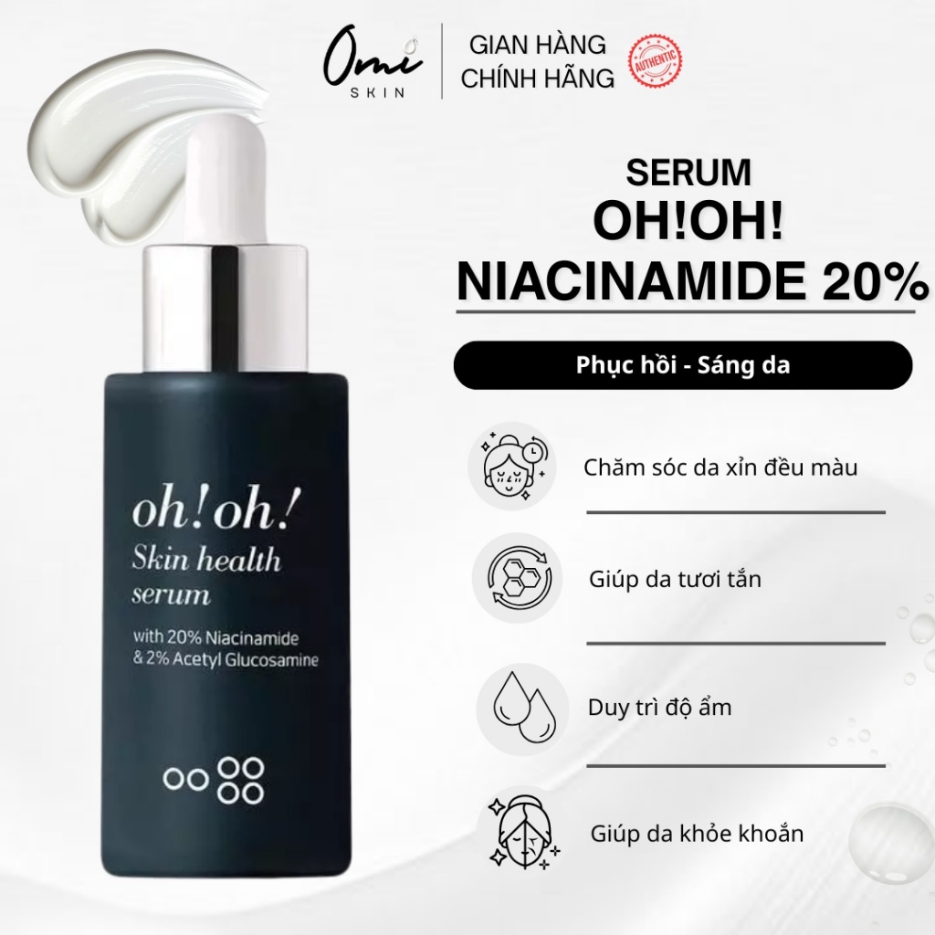 [CÔNG TY] Serum Niacinamide 20% Oh Oh giúp sáng & phục hồi da