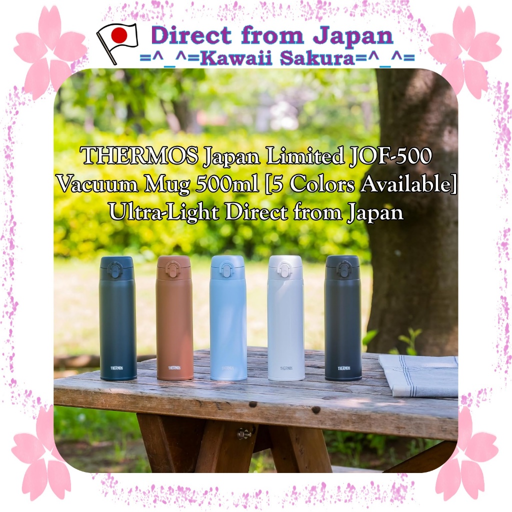 THERMOS Japan JOF-500 Vacuum Mug 500ml [5 Colors Available] Ultra-Light Direct from Japan