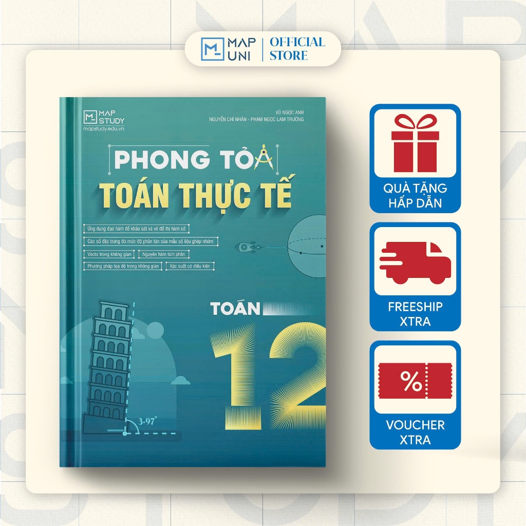 Sách Phong tỏa Toán 12 - TOÁN THỰC TẾ theo chương trình sách giáo khoa mới