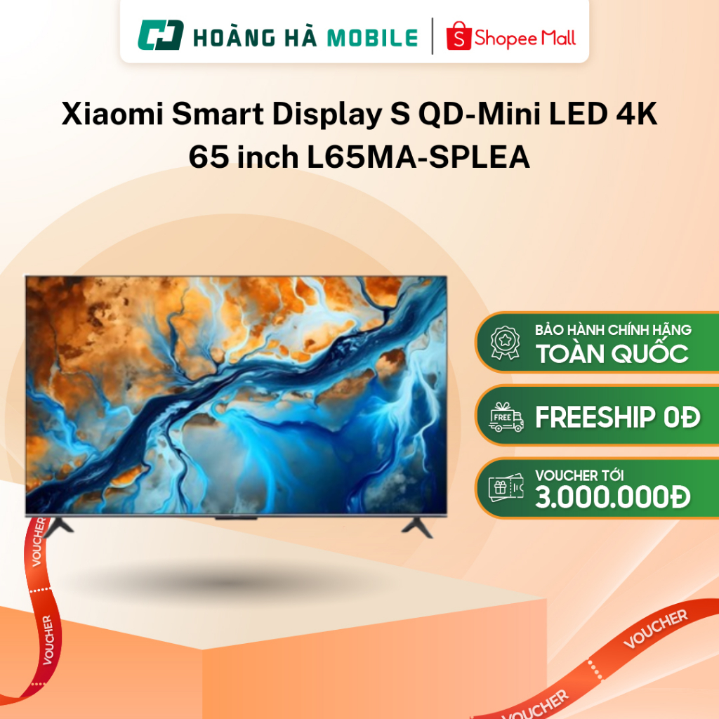 (Xả kho hàng trưng bày) Xiaomi Smart Display S QD-Mini LED 4K 65 inch L65MA-SPLEA - Chính hãng