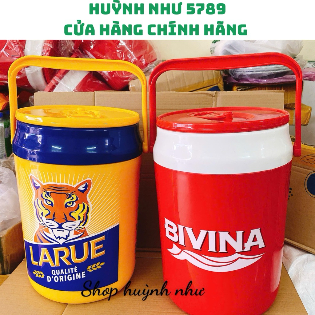 [CHÍNH HÃNG]Thùng đá-thùng giữ nhiệt 9 lít hkm beer larue,…bivina…huynnhu5789