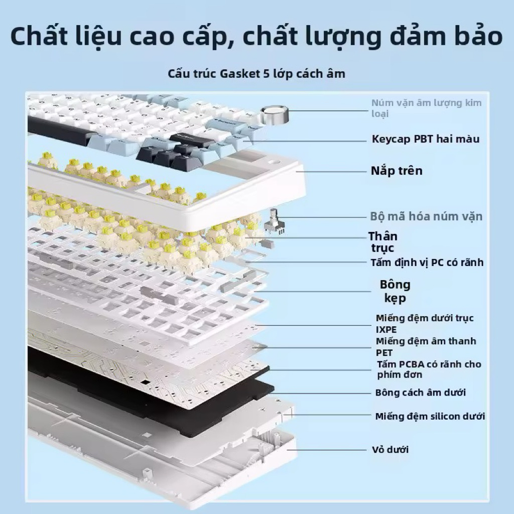 Bàn phím cơ AULA F75 | BigBuy360 - bigbuy360.vn