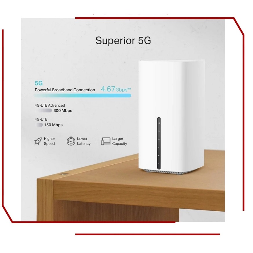 Bộ Phát Router Lắp Sim 5G TPLink Archer NX200 Tốc Độ Cao AX1800 Wi-Fi Gigabit Băng Tần Kép