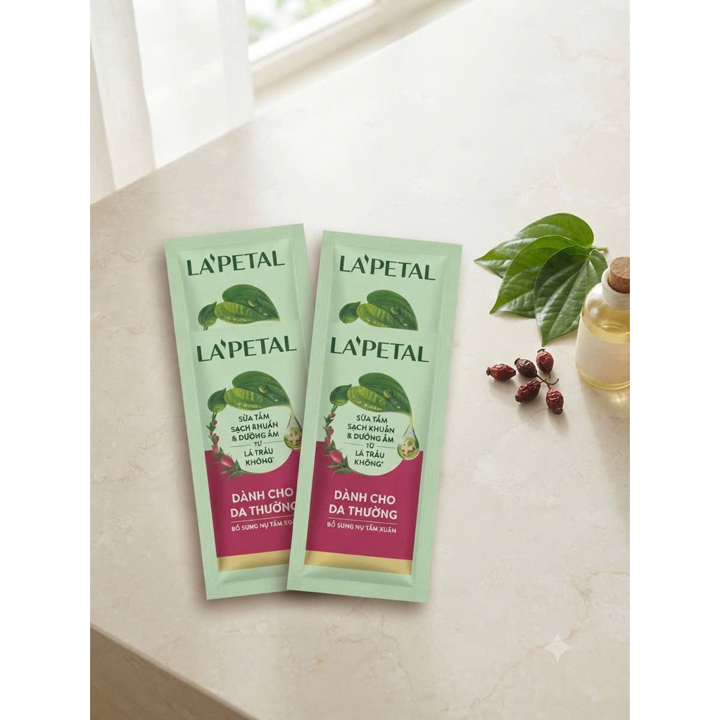 Dây 12 gói sữa tắm LAPETAL XANH LÁ 6ML x12 gói