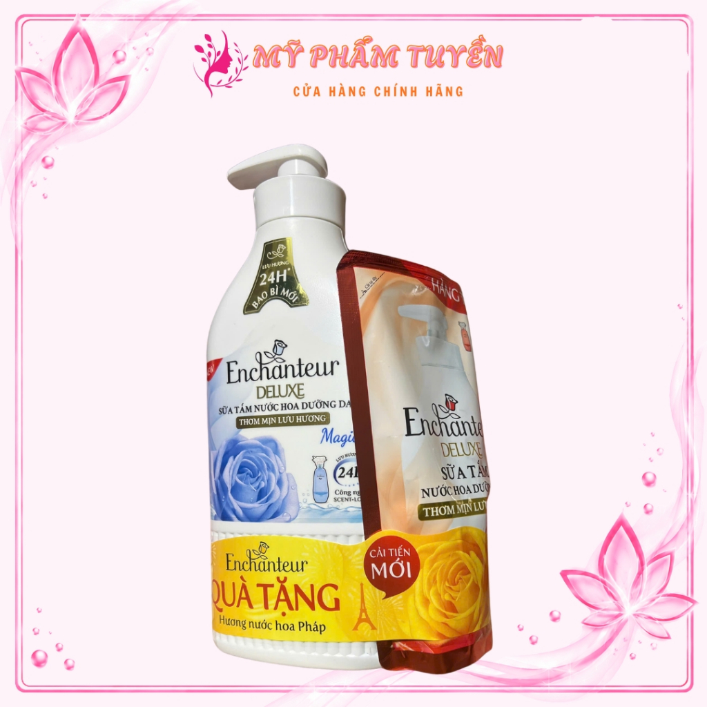 Sữa Tắm Nước Hoa Enchanteur Deluxe Magic 650g (xanh dương)