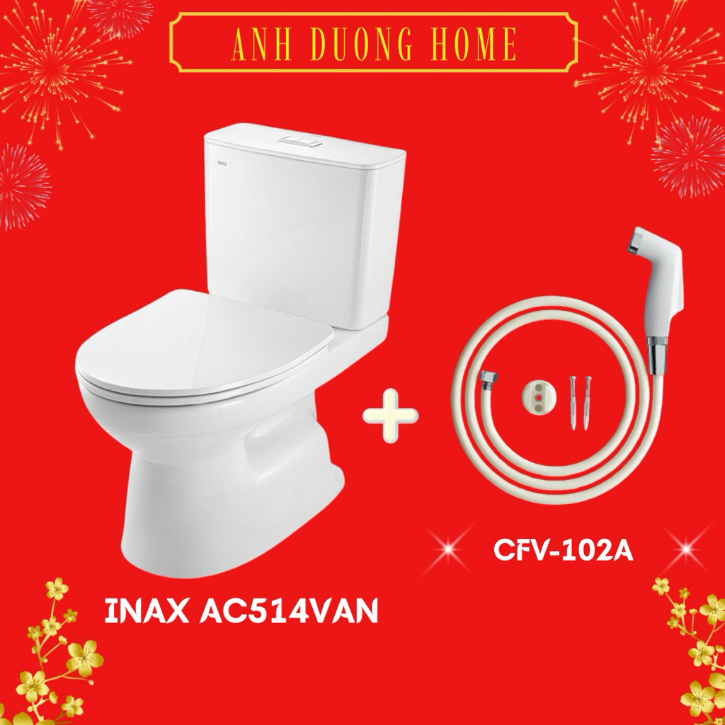 Bồn Cầu INAX AC-514VAN (AC514VAN ) 2 Khối Aqua Ceramic