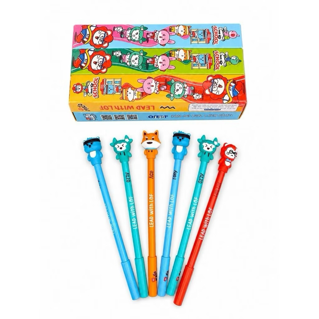 COMBO 6 Cây Viết Bi Xanh LOf MALTO🖍💥có ruột bút dự phòng 💥(giao nhân vật ngẫu nhiên)
