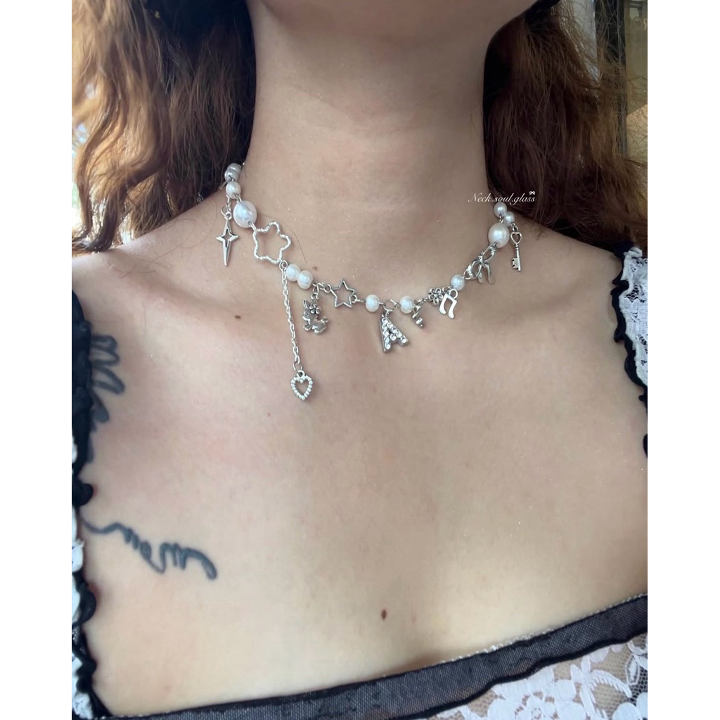 neck.soul.glass | Vòng Cổ '𝓨𝓸𝓾𝓻 𝓝𝓪𝓶𝓮' 💌 Dây Chuyền Nữ Custom Tên Theo Yêu Cầu (Đọc Kĩ Mô Tả)