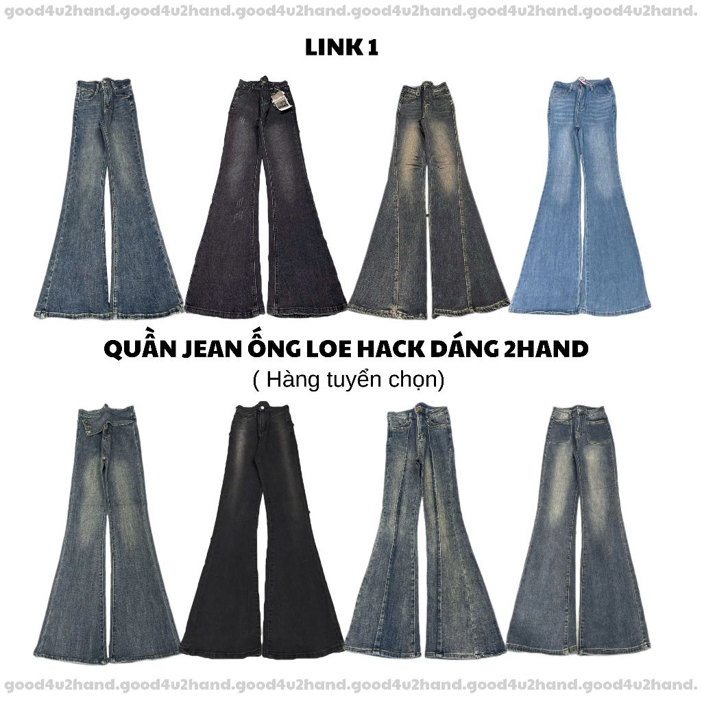 [Update 15/7/26] LINK 1-Quần jean ống Loe hack dáng (2hand)