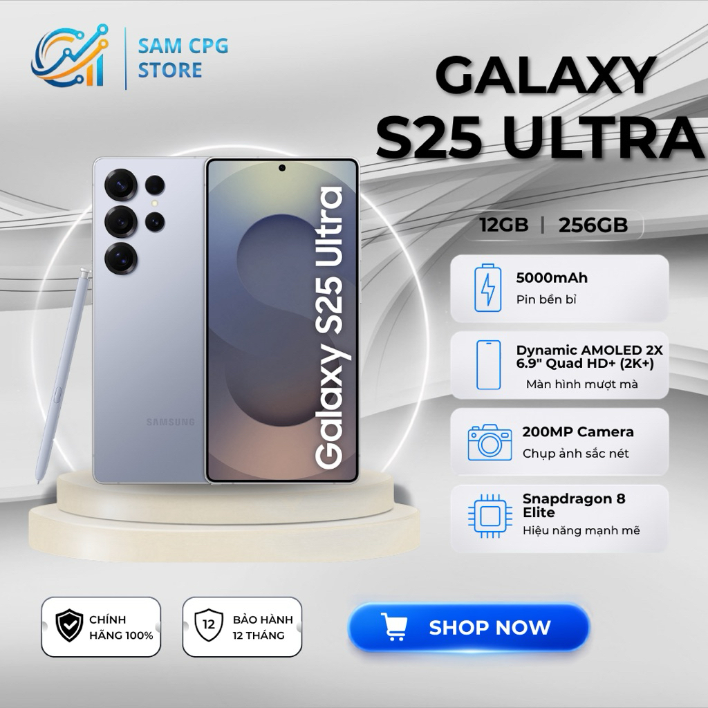 Điện Thoại Samsung Galaxy S25 Ultra (12GB/256GB) Chính Hãng