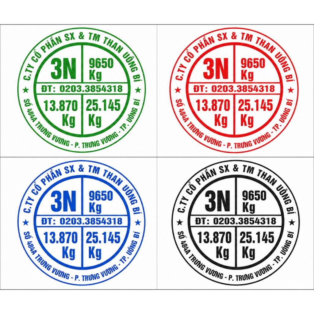 Tem Tải Trọng Xe - Decal tải trọng xe