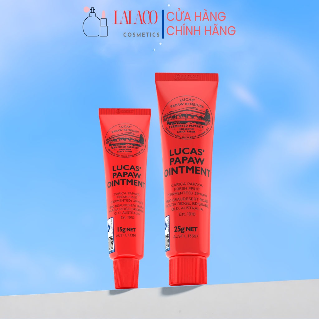 Kem Dưỡng Ẩm Đa Năng Lucas Paw Paw Ointment 15g / 25g – Làm Mềm Da Khô Môi Nứt