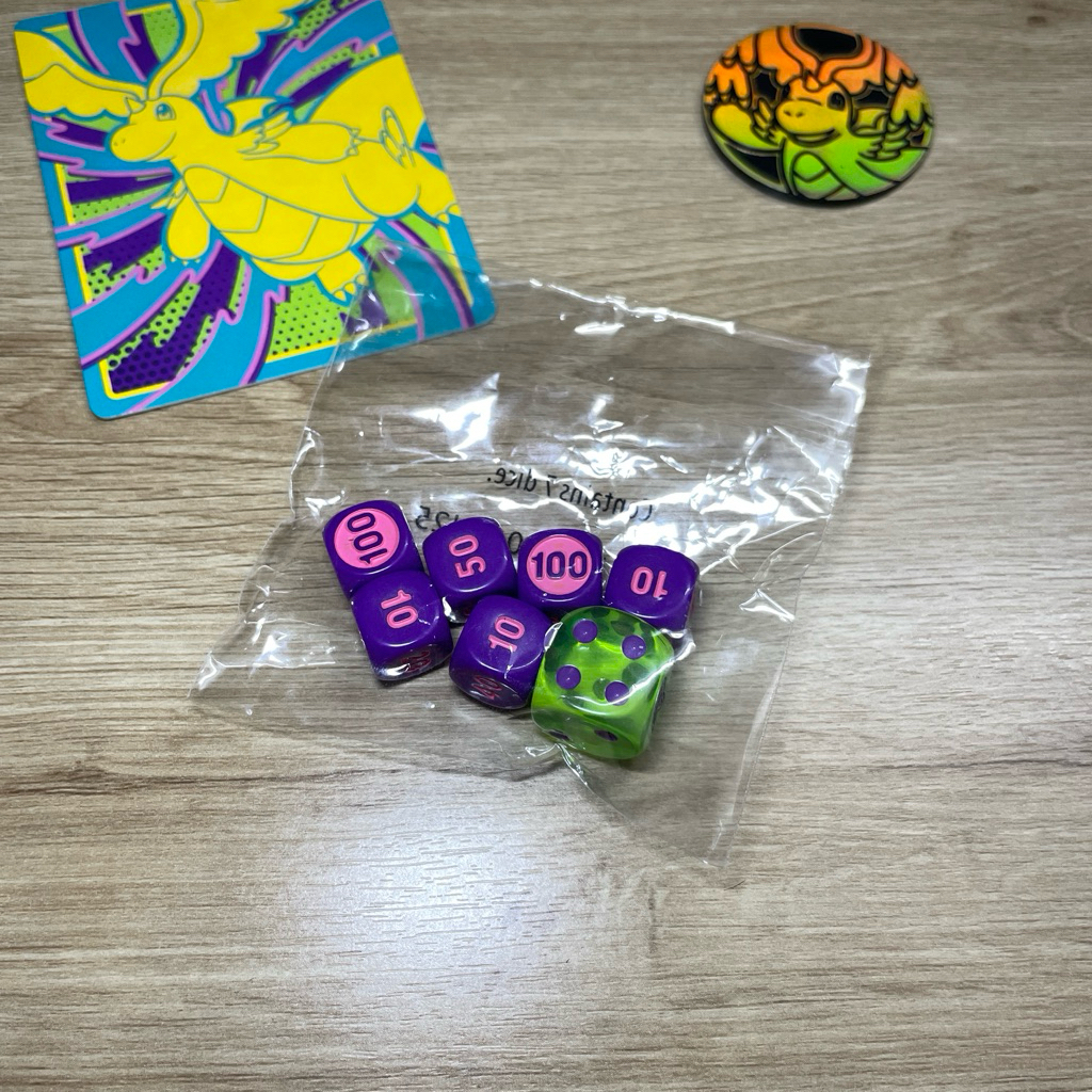 Pokemon ETB Ascended Heroes Dice Set - Mới Nguyên Seal