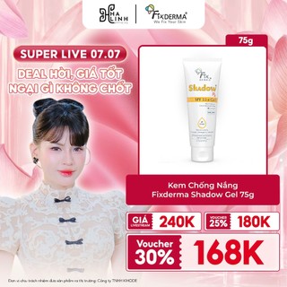 [SPD x VHL x Fixderma] Kem Chống Nắng Fixderma Shadow Gel 75g (DATE 31/07/2027)