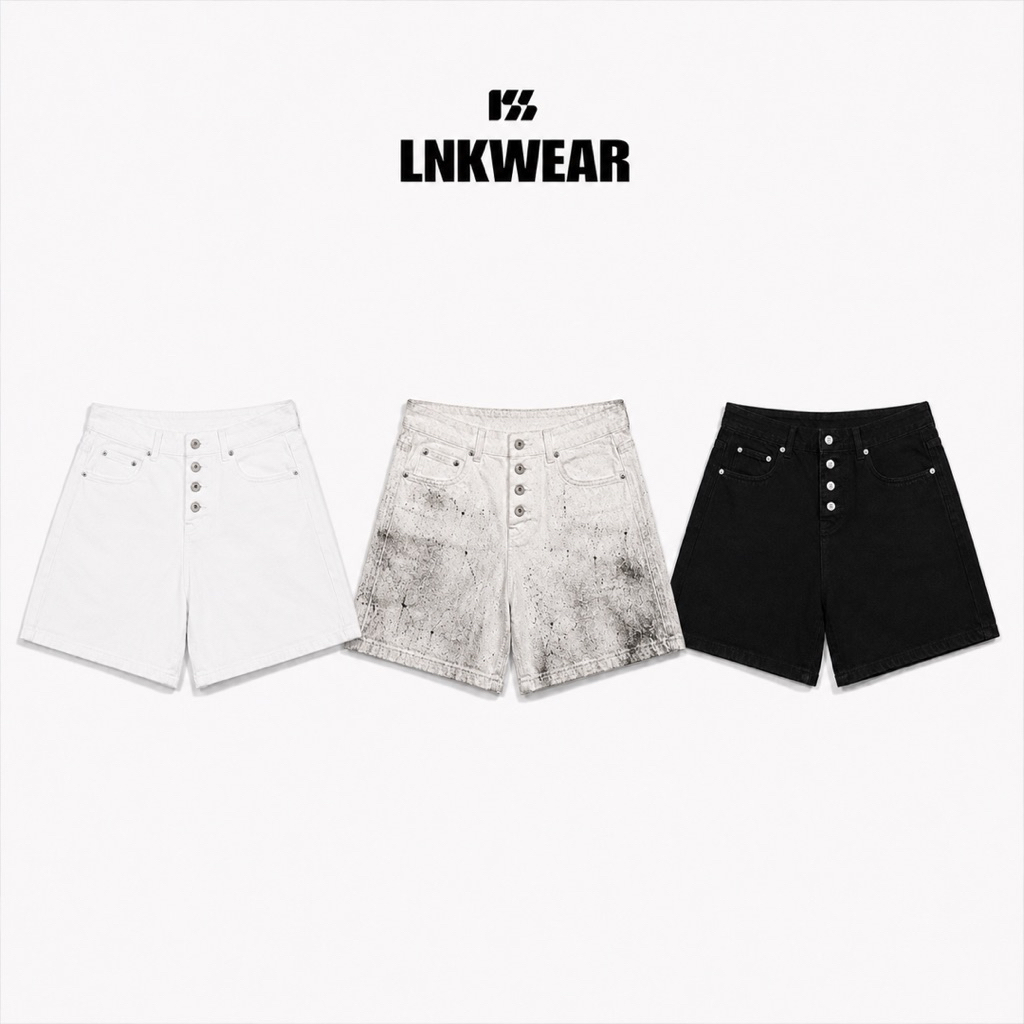 [ DEAL MỞ BÁN ] QUẦN SHORT JEANS ỐNG RỘNG LNKWEAR