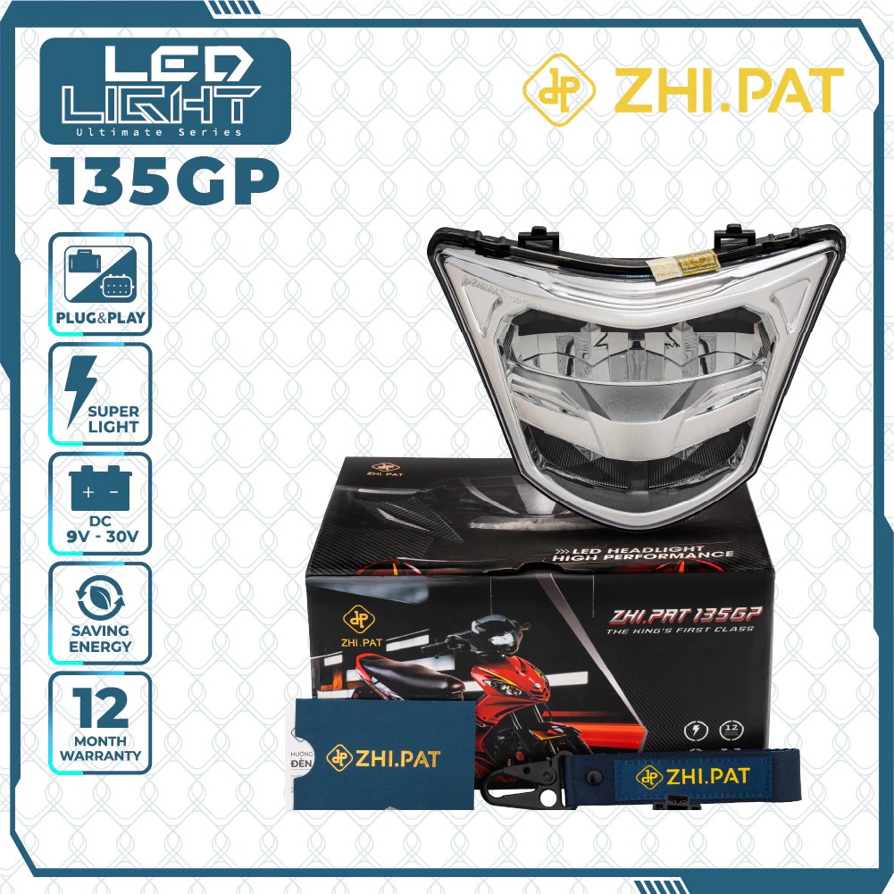 Chóa Đèn pha led 2 tầng Exciter 135 135GP (2005 - 2010) chính hãng ZHI.PAT