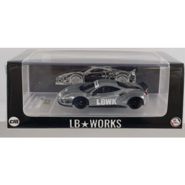 Mô hình ô tô LBWK Ferrari 488 Widebody 1:64 CM