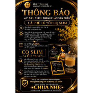 CAFE GIẢM CÂN D7 ( MẪU MỚI CAFE YẾN ) lô mới có vị chua nhẹ