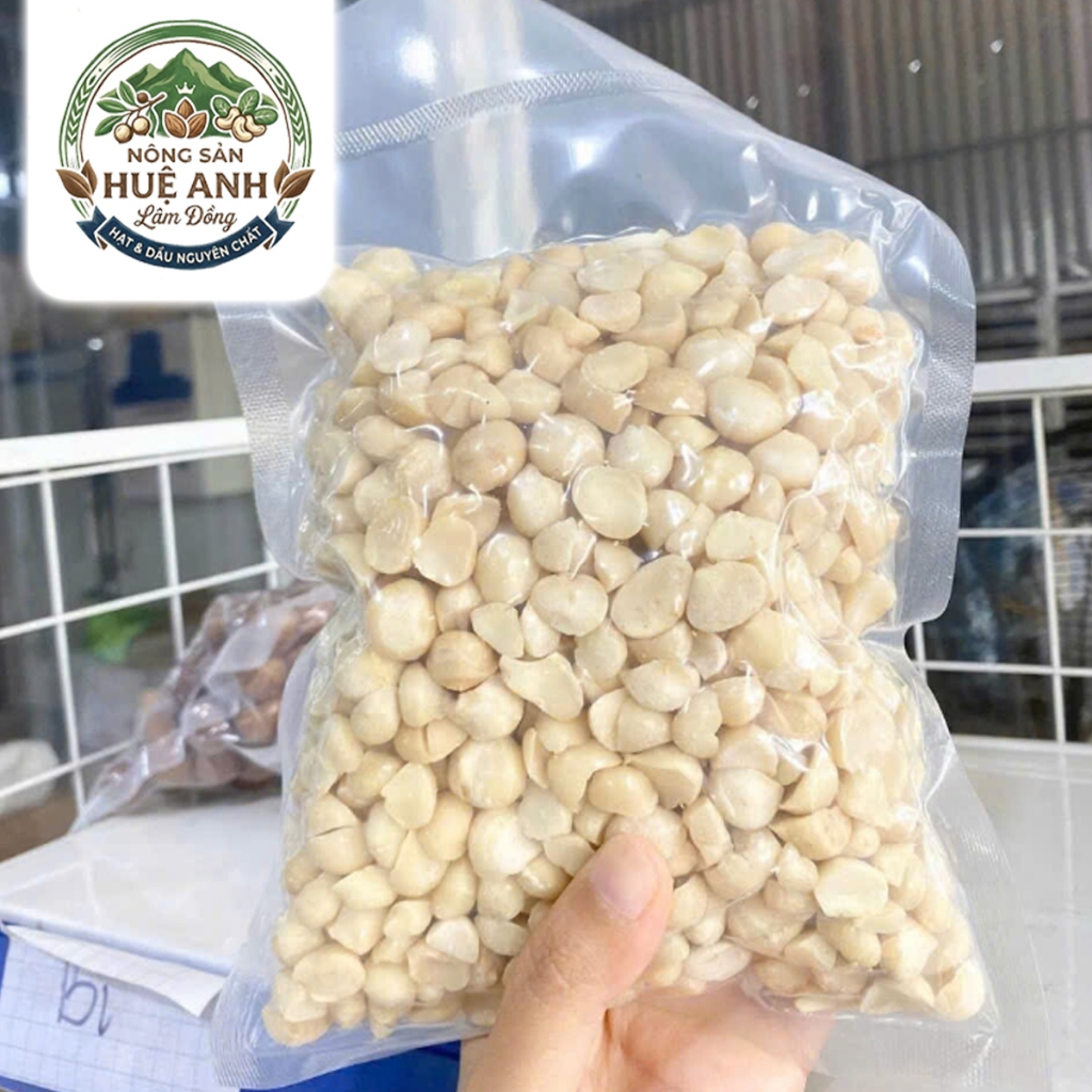 Hạt Macca tách vỏ loại B hạt vỡ, 500g-1000g sấy khô, giàu dinh dưỡng