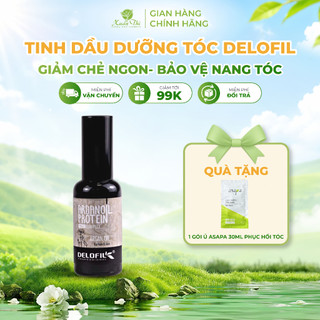 Tinh dầu dưỡng tóc, collagen keratin phục hồi sâu tóc hư tổn, xơ yếu  - Delofil Argan Oil 50ml | Mỹ phẩm Xuân Thì